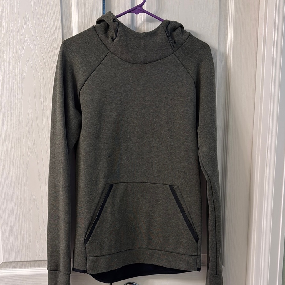 Dark Army Green Hoodie with Front Pocket